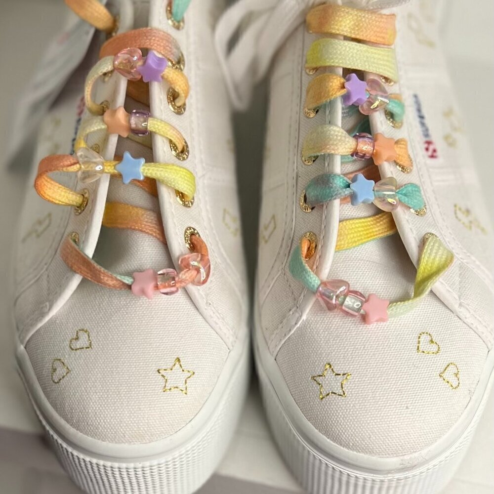SUPERGA + LOVESHACKFANCY 2790 SZ 8.5 NWT Platform Sneaker, Fantasia Collection